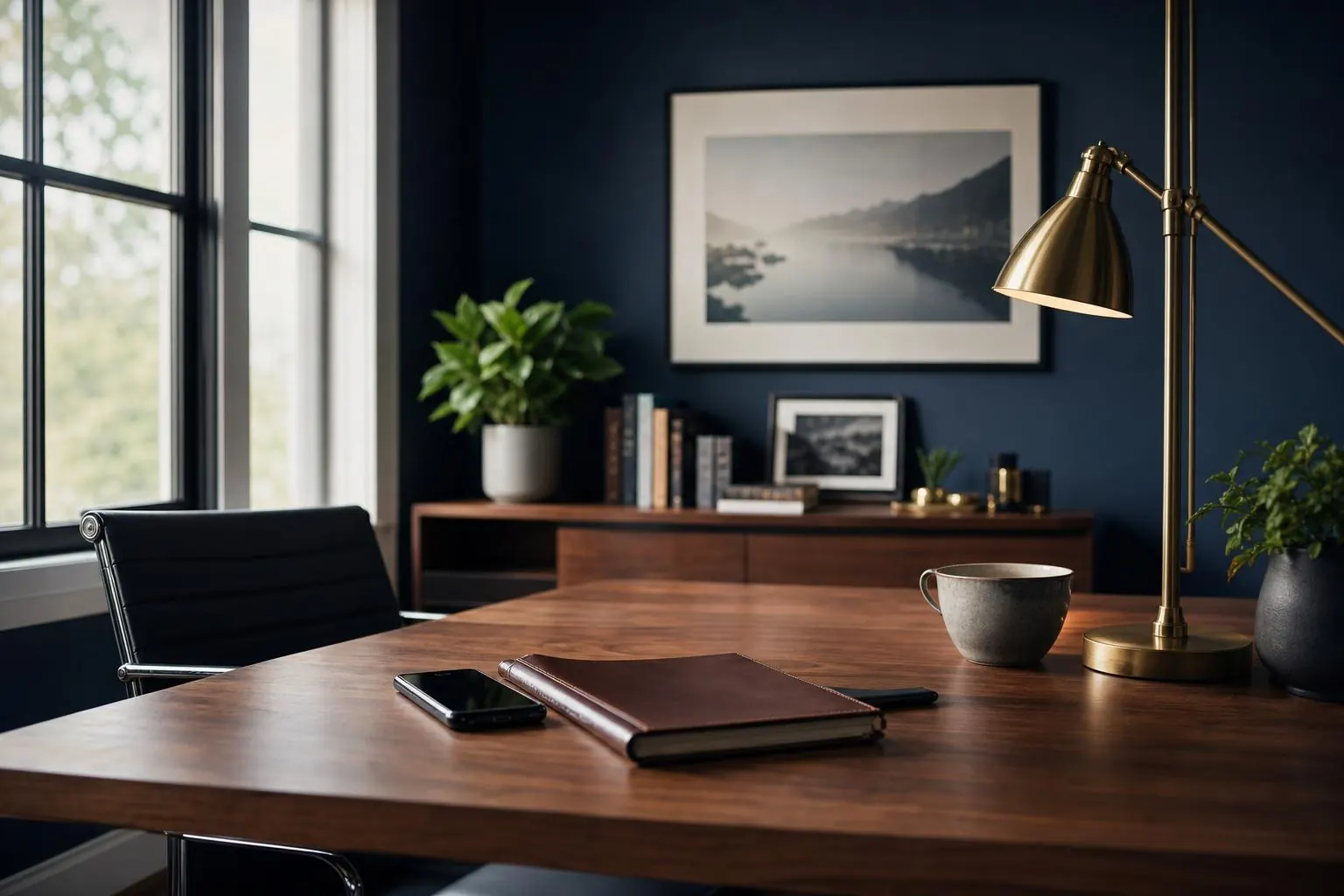 Modern desk ready for a smart home consultation in Bluffton SC